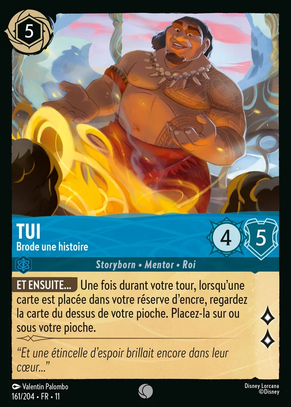 Tui - Brode une histoire — Disney Lorcana Personnage card from Winterspell