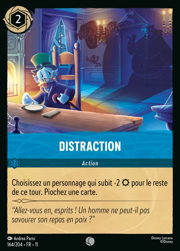 Distraction — Disney Lorcana Action card from Winterspell
