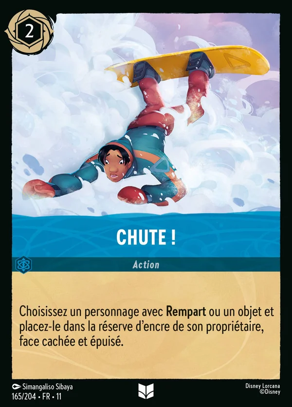 Chute ! — Disney Lorcana Action card from Winterspell