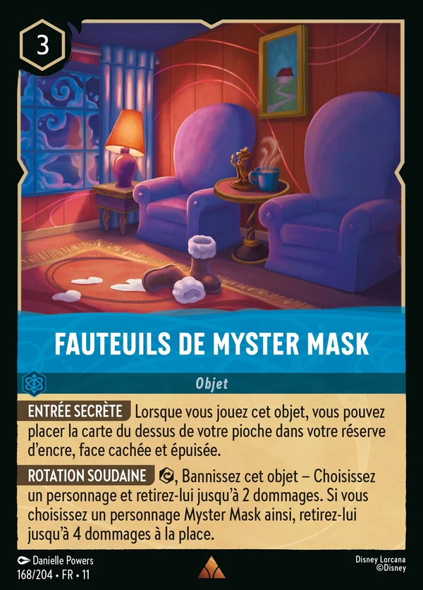 Fauteuils de Myster Mask — Disney Lorcana Objet card from Winterspell