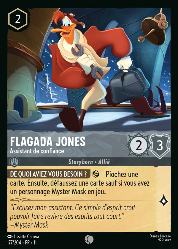 Flagada Jones - Assistant de confiance — Disney Lorcana Personnage card from Winterspell