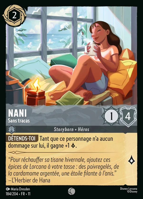 Nani - Sans tracas — Disney Lorcana Personnage card from Winterspell