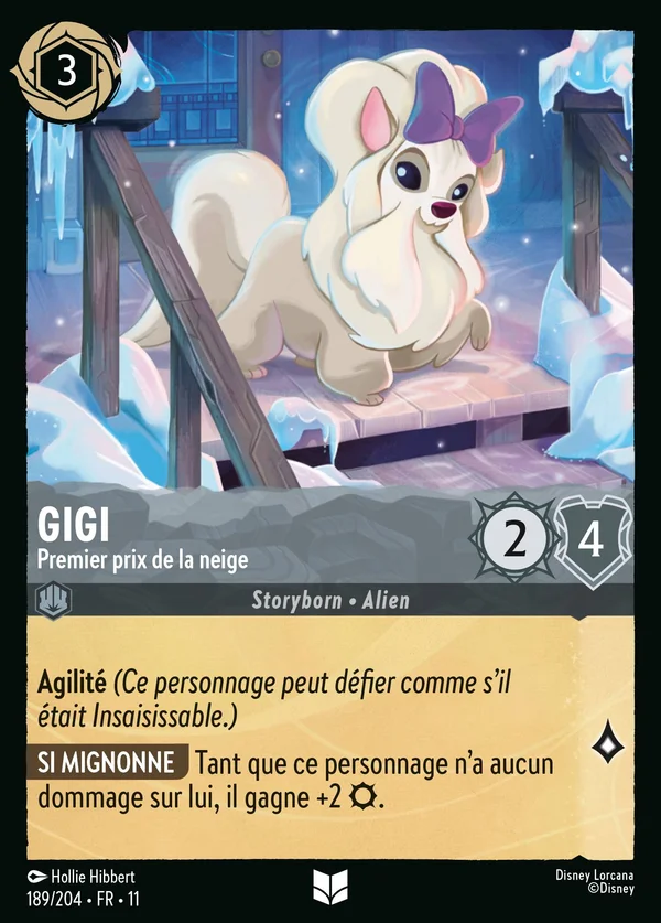 Gigi - Premier prix de la neige — Disney Lorcana Personnage card from Winterspell