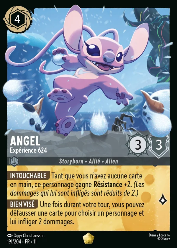Angel - Expérience 624 — Disney Lorcana Personnage card from Winterspell