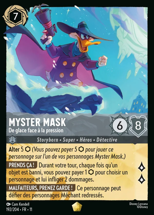 Myster Mask - De glace face à la pression — Disney Lorcana Personnage card from Winterspell