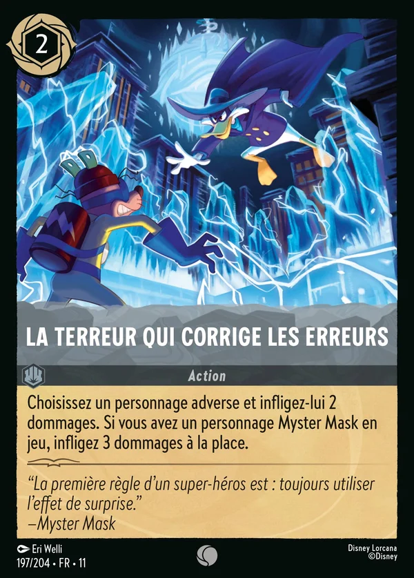 La terreur qui corrige les erreurs — Disney Lorcana Action card from Winterspell