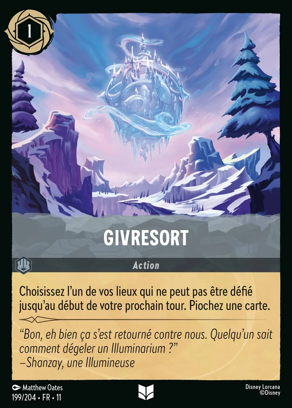 Givresort — Disney Lorcana Action card from Winterspell