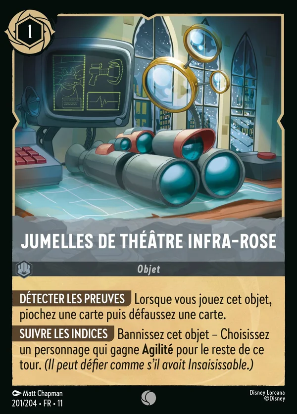 Jumelles de théâtre infra-rose — Disney Lorcana Objet card from Winterspell