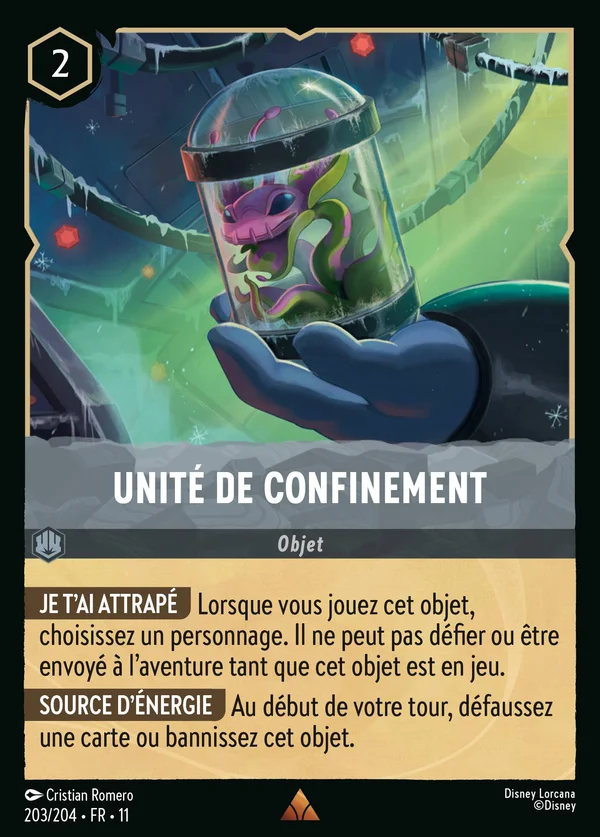 Unité de confinement — Disney Lorcana Objet card from Winterspell