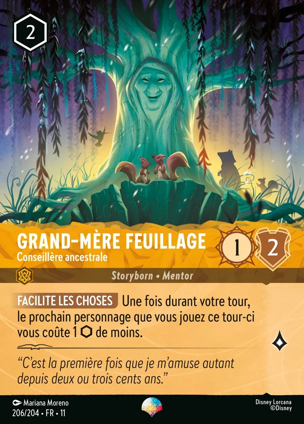 Grand-Mère Feuillage - Conseillère ancestrale — Disney Lorcana Personnage card from Winterspell