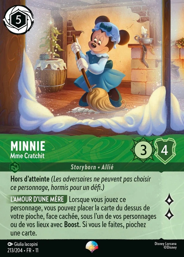 Minnie - Mme Cratchit — Disney Lorcana Personnage card from Winterspell