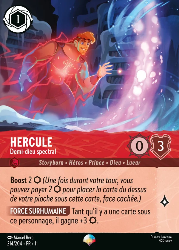 Hercule - Demi-dieu spectral — Disney Lorcana Personnage card from Winterspell