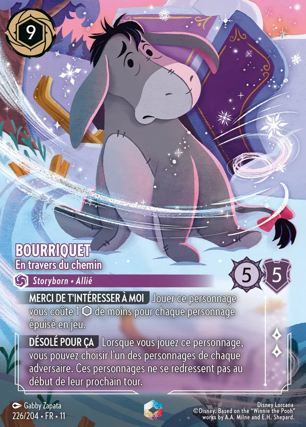 Bourriquet - En travers du chemin — Disney Lorcana Personnage card from Winterspell