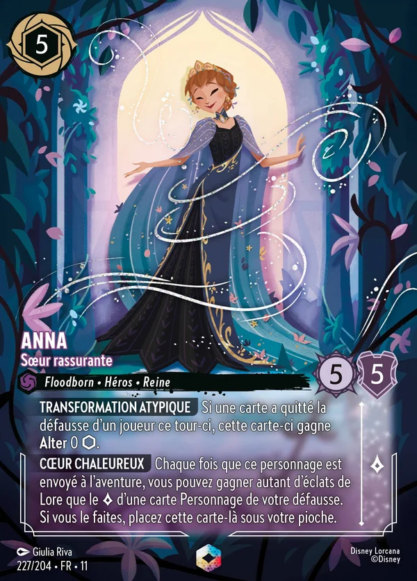 Anna - Sœur rassurante — Disney Lorcana Personnage card from Winterspell