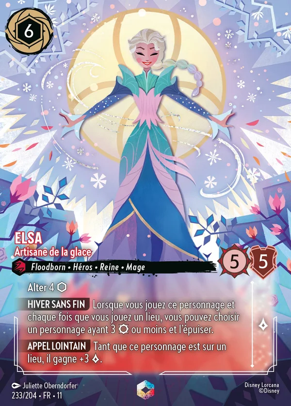 Elsa - Artisane de la glace — Disney Lorcana Personnage card from Winterspell