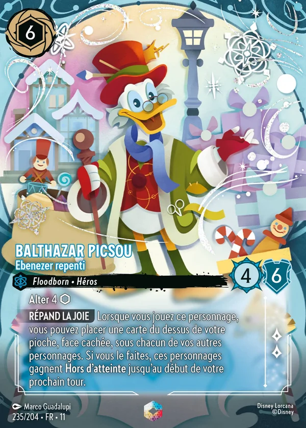 Balthazar Picsou - Ebenezer repenti — Disney Lorcana Personnage card from Winterspell