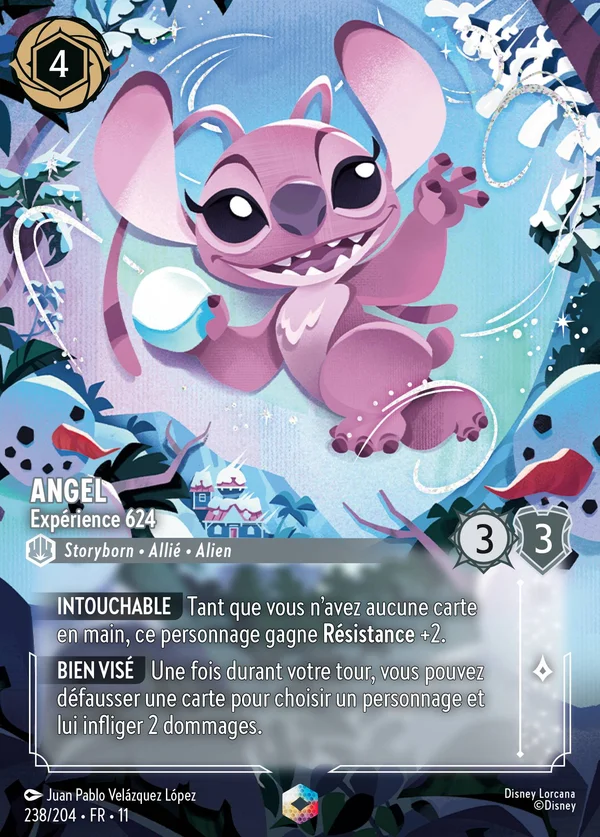 Angel - Expérience 624 — Disney Lorcana Personnage card from Winterspell