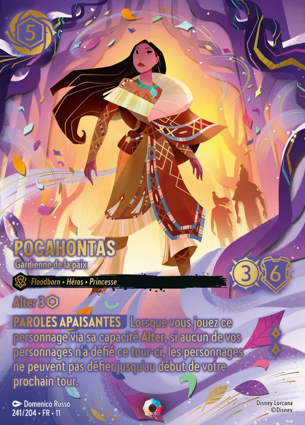 Pocahontas - Gardienne de la paix — Disney Lorcana Personnage card from Winterspell