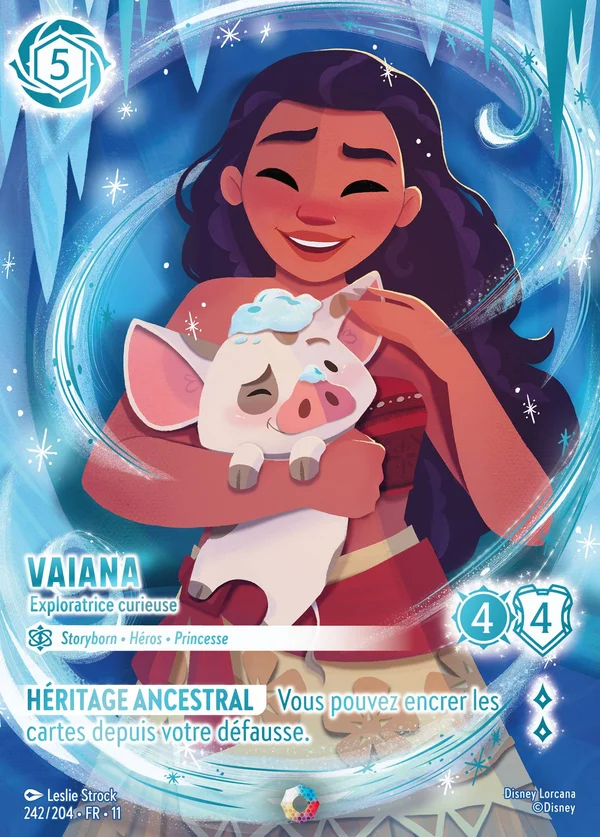 Vaiana - Exploratrice curieuse — Disney Lorcana Personnage card from Winterspell