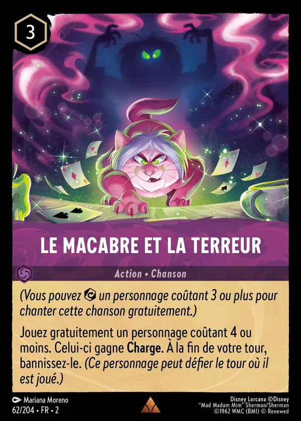 Le macabre et la terreur — Disney Lorcana Action card from Rise of the Floodborn
