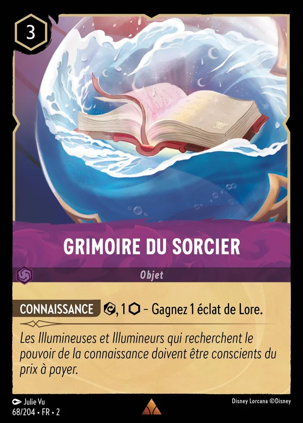 Grimoire du sorcier — Disney Lorcana Objet card from Rise of the Floodborn