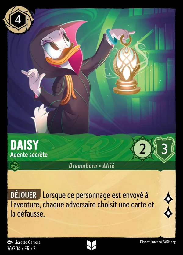 Daisy - Agente secrète — Disney Lorcana Personnage card from Rise of the Floodborn