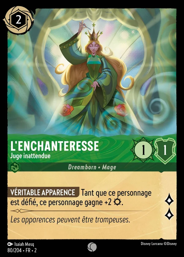 L'Enchanteresse - Juge inattendue — Disney Lorcana Personnage card from Rise of the Floodborn
