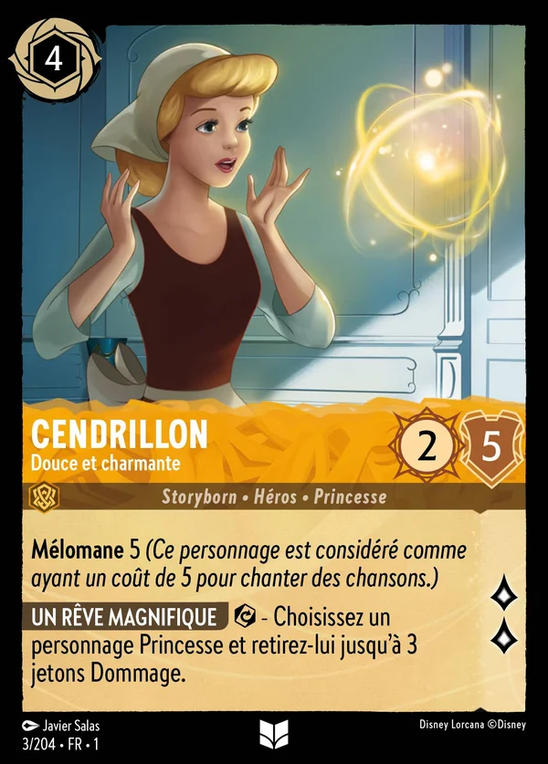 Cendrillon - Douce et charmante — Disney Lorcana Personnage card from The First Chapter