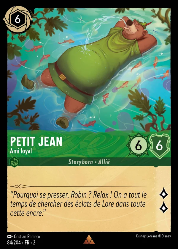 Petit Jean - Ami loyal — Disney Lorcana Personnage card from Rise of the Floodborn