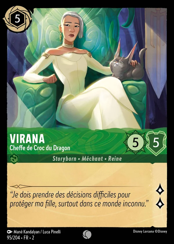 Virana - Cheffe de Croc du Dragon — Disney Lorcana Personnage card from Rise of the Floodborn