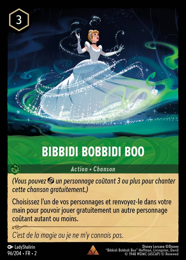 Bibbidi Bobbidi Boo — Disney Lorcana Action card from Rise of the Floodborn