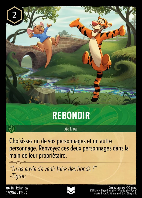 Rebondir — Disney Lorcana Action card from Rise of the Floodborn