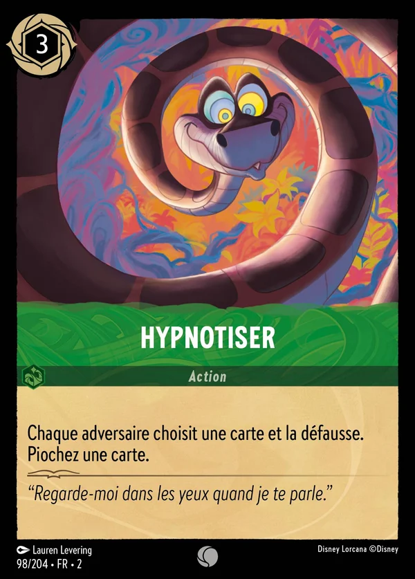 Hypnotiser — Disney Lorcana Action card from Rise of the Floodborn