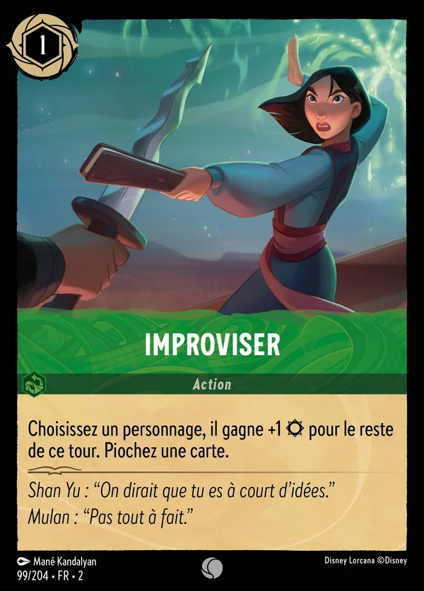Improviser — Disney Lorcana Action card from Rise of the Floodborn