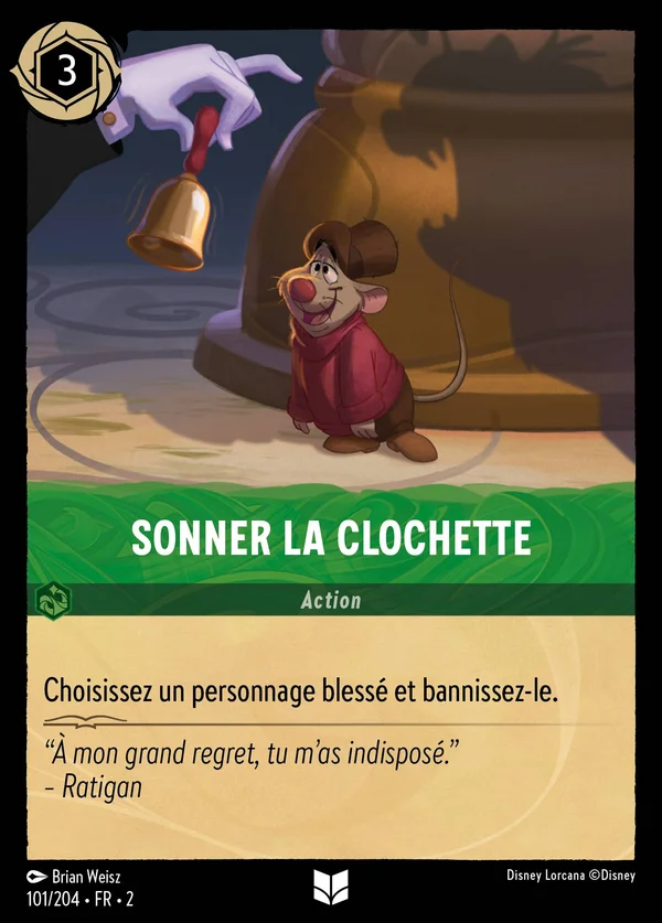 Sonner la clochette — Disney Lorcana Action card from Rise of the Floodborn