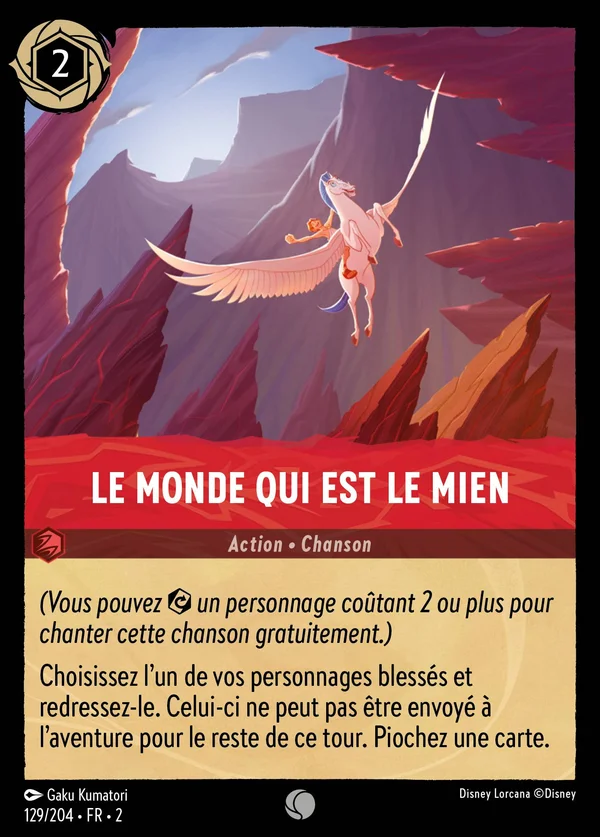 Le monde qui est le mien — Disney Lorcana Action card from Rise of the Floodborn