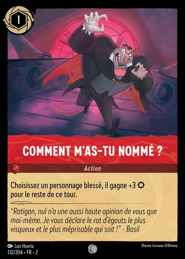 Comment m'as-tu nommé ? — Disney Lorcana Action card from Rise of the Floodborn