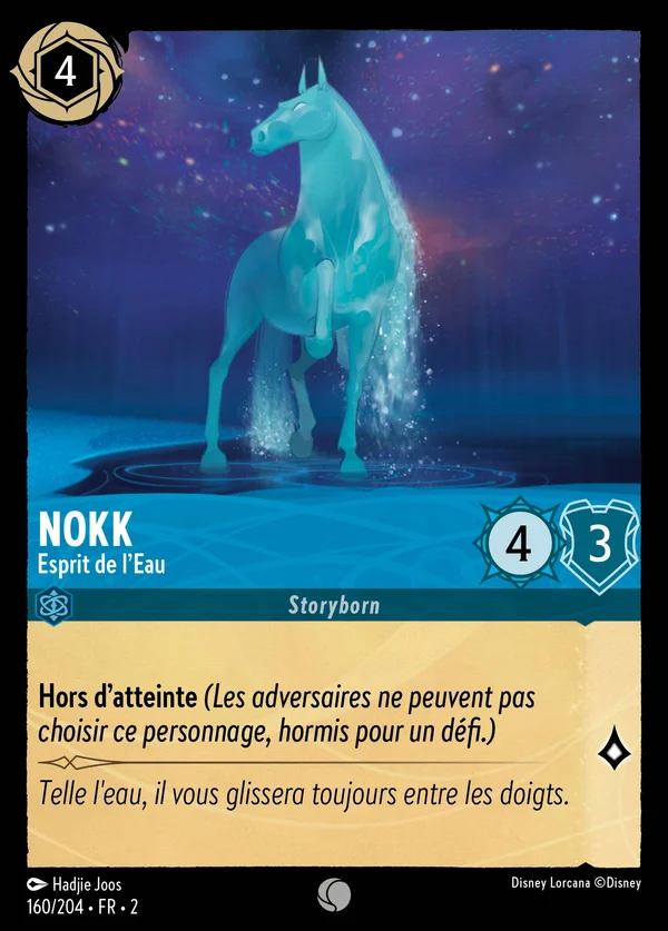 Nokk - Esprit de l'Eau — Disney Lorcana Personnage card from Rise of the Floodborn