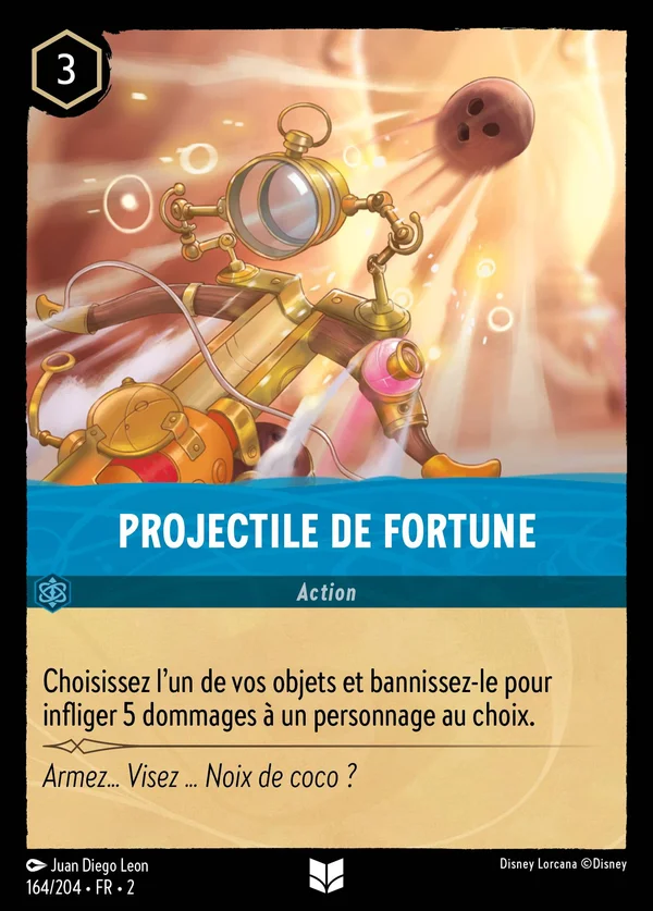 Projectile de fortune — Disney Lorcana Action card from Rise of the Floodborn
