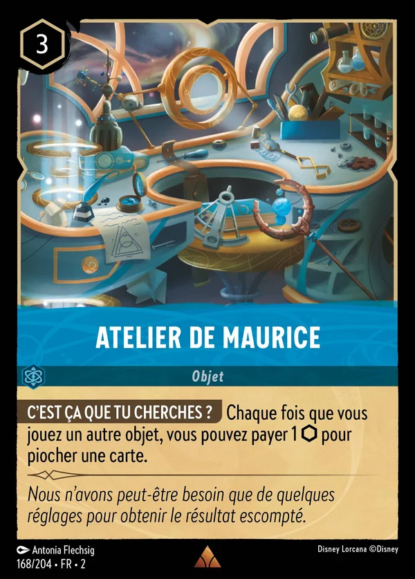 Atelier de Maurice — Disney Lorcana Objet card from Rise of the Floodborn