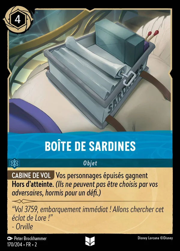 Boîte de sardines — Disney Lorcana Objet card from Rise of the Floodborn
