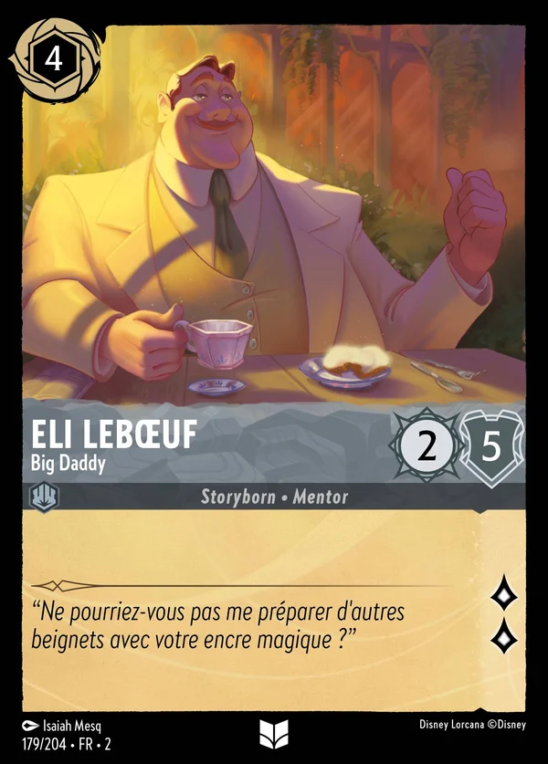 Eli Lebœuf - Big Daddy — Disney Lorcana Personnage card from Rise of the Floodborn
