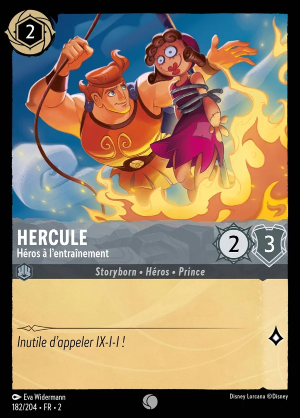 Hercule - Héros à l'entraînement — Disney Lorcana Personnage card from Rise of the Floodborn