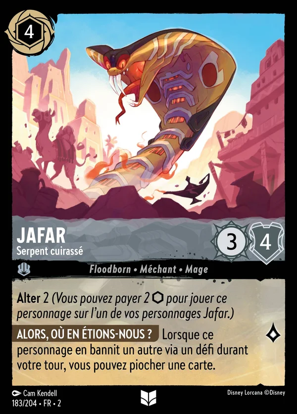 Jafar - Serpent cuirassé — Disney Lorcana Personnage card from Rise of the Floodborn