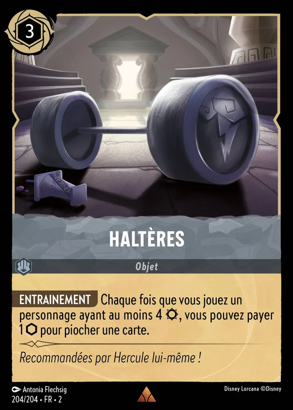 Haltères — Disney Lorcana Objet card from Rise of the Floodborn