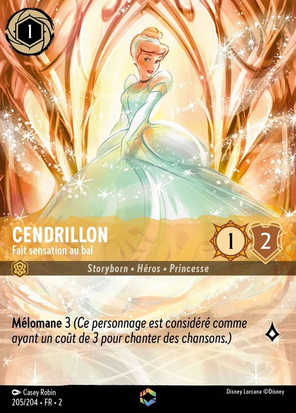 Cendrillon - Fait sensation au bal — Disney Lorcana Personnage card from Rise of the Floodborn