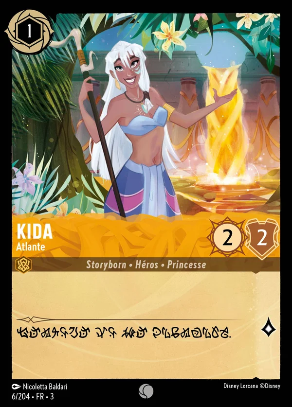 Kida - Atlante — Disney Lorcana Personnage card from Into the Inklands