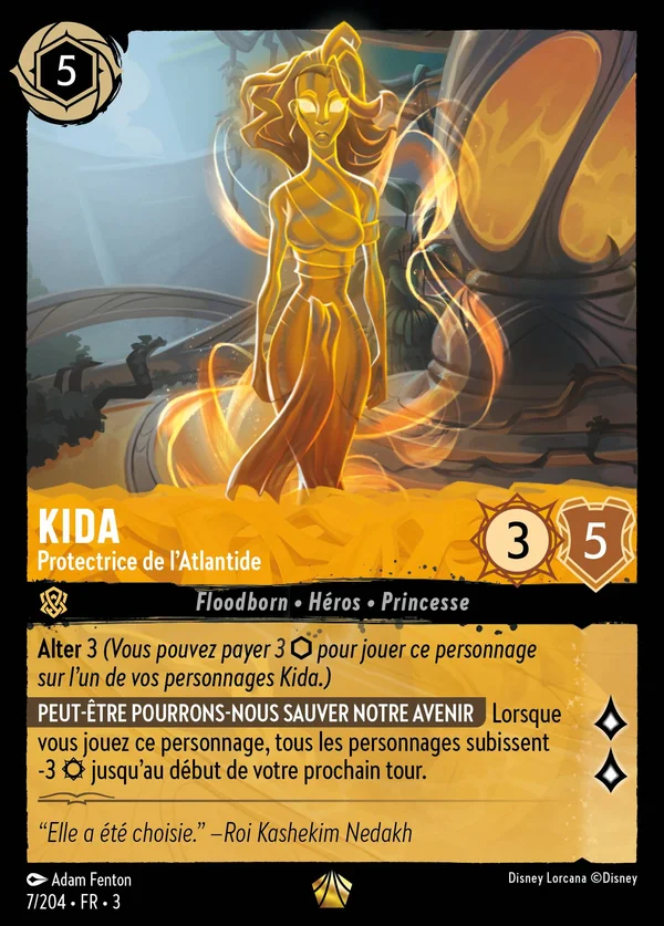 Kida - Protectrice de l'Atlantide — Disney Lorcana Personnage card from Into the Inklands