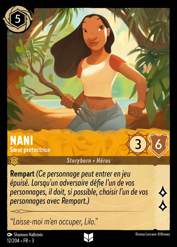 Nani - Sœur protectrice — Disney Lorcana Personnage card from Into the Inklands