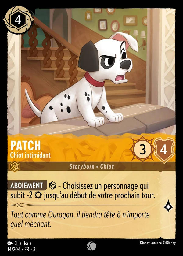 Patch - Chiot intimidant — Disney Lorcana Personnage card from Into the Inklands